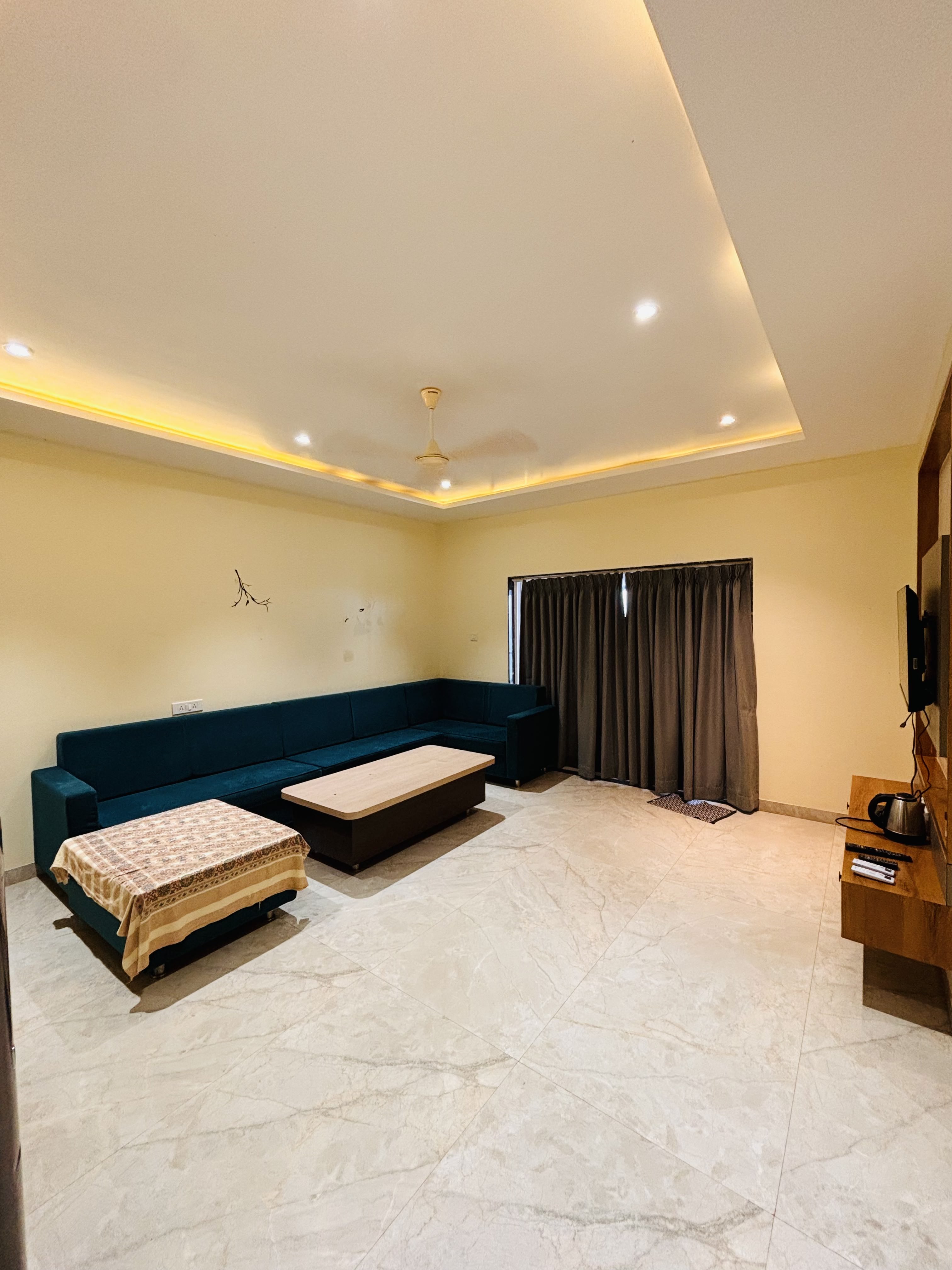 Lounge area at Paramount's Vinayaka Panchgani holiday home
