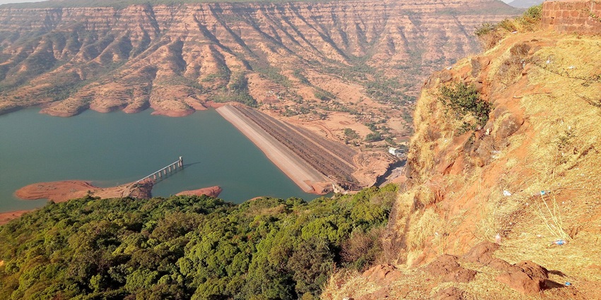 Dhom Dam (Dhom Reservoir) view